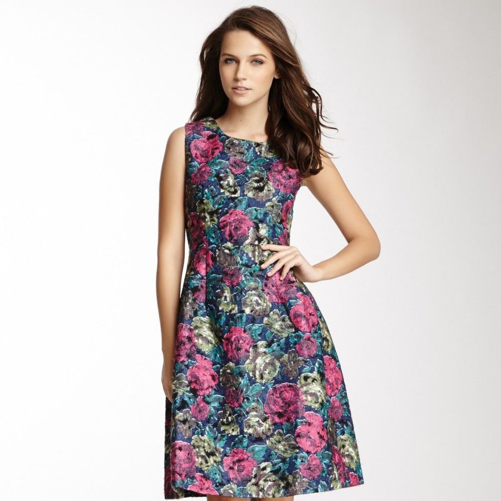 NWT Pink Martini Bonnie cocktail dress floral L